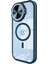 MYT09 iPhone 14 Pro Max Kılıf Teleskop Lens Magsafe Silikon Kapak - Lacivert 1