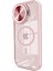MYT09 iPhone 15 Pro Kılıf Teleskop Lens Magsafe Silikon Kapak - Pembe 1