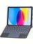 MYT09 T5508D iPad 2022 10.9 (10.nesil) Kılıf Palermo Ledli Klavyeli Standlı Tablet Kılıfı - Siyah 1