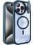 MYT09 iPhone 15 Pro Max Kılıf Teleskop Lens Magsafe Silikon Kapak - Lacivert 2