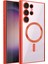 MYT09 Samsung Galaxy S24 Ultra Kılıf Kross Magneticsafe Kapak - Kırmızı 1