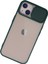MYT09 iPhone 13 Kılıf Palm Buzlu Kamera Sürgülü Silikon - Yeşil 3
