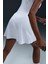 Victory Dri Fit Flouncy Tennis Skirt Kadın Volanlı Iç Cepli Taytlı Tenis Şort Etek Beyaz 3