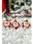 Kırmızı Metalik Noel Baba Ağaç Süsü 6 Cm, 3'lü Set, Yılbaşı Dekorasyonu 2