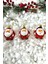 Kırmızı Metalik Noel Baba Ağaç Süsü 6 Cm, 3'lü Set, Yılbaşı Dekorasyonu 3