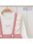 Kız Çocuk Fırfır Detaylı Askılı Pantolonlu 2'li Takım 195191 3