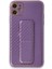 MYT09 iPhone 12 Kılıf Coco Karbon Standlı Kapak - Mor 1
