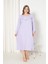 %100 Pamuklu Mevsimlik Uzun Kol Penye Büyük Beden Anne Gecelik 180 1