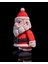 Neşeli Noel Baba Hareketli Süs, 10 Cm, Kırmızı Renkli Yılbaşı Dekorasyonu 4