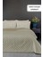 Premium Peluş Çift Kişilik Çok Amaçlı Yatak Örtüsü 200X220 Çift Taraflı Yumuşak Battaniye Pike Bej / Cappuccino 1