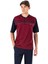 6018 Bordo Erkek Jakarlı Kısa Kollu 3'lü Pijama Takımı 1