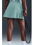 Victory Dri Fit Flouncy Tennis Skirt Kadın Volanlı Iç Cepli Taytlı Tenis Şort Etek Su Yeşil 2