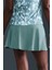 Victory Dri Fit Flouncy Tennis Skirt Kadın Volanlı Iç Cepli Taytlı Tenis Şort Etek Su Yeşil 4