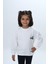 Kız Çocuk Arka Kol Baskılı Çiçekli Sweatshirt 1