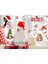 Yılbaşı Temalı Sticker Seti, Noel Baba, Geyik ve Kartaneli Dekorlar 2