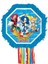Pinyata Sonic Mavi 42CM Ahş.sop.püsküllü 1