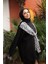 Siyah Fular Detaylı İçi Şardonlu Üç İplik Sweatshirt 5