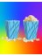 Mısır Kutusu Pop Corn Kutusu Dalgalı Mavi Desenli / 8 Parça 3