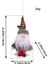 Kırmızı Yılbaşı Çam Ağacı Süsü Noel Baba Figür 17 cm Dekorasyon 2