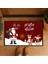 Yılbaşı Temalı Geyik Elf Noel Baba Kapı Paspası 60X40 Cm, Neşeli ve Sıcak Hava Yansıtan 1