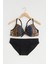 Kadın Desteksiz Içi Boş Desenli Bikini Üst & Siyah Bikini Alt 1280-11 3