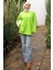 Neon Yeşili Bisiklet Yaka Oversize Penye Sweat 5