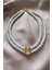 Çift Sıralı Abiye Inci Choker Kolye 2
