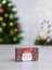 Yılbaşı Temalı Mini Dikdörtgen Teneke Kutu Noel Baba Desenli Bordo 11 cm 1
