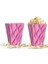 Mısır Kutusu Pop Corn Kutusu Dalgalı Pembe Desenli / 8 Parça 2