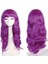 Peruk Saç Uzun Kahküllü 50 cm Mor 3
