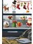 Renkli Noel Baba ve Arkadaşları Çocuk Odası Cam Süsleme Stickeri 3
