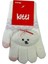 Spteks Kitti 4-8 Yaş Kız Çocuk Krem Renk Bulut Figürlü Kışlık Örme Eldiven 1