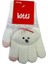 Spteks Kitti 4-8 Yaş Kız Çocuk Krem Renk Bulut Figürlü Kışlık Örme Eldiven 4