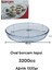 Oval Borcam Tepsi Fırın Mikrodalga Kek Yemek Pişirme Tepsisi Bor Cam Yemek Kabı 3200CC 3