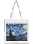 Sanatsal Kanvas Çanta – Van Gogh "the Starry Night" Tasarım - 35X40X10CM 1