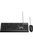 KM-619 Siyah USB Us Layout English Standart Klavye + Mouse Set 3