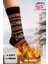 lambswool 4 Çift 4 Renk Termal Yumuşak Kalın Örgülü Desenli Koruyucu Unisex Kışlık Çorap Seti 1