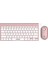 KB-BT72 Elıte Rose Gold 2.4 Ghz + Bt Kablosuz Us Layout English Klavye + Mouse Set 1