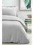 Lastikli Çift Kişilik Otel Tipi Pamuk Saten Gri Nevresim Takımı Orkide Collection 3