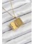 316L Çelik Zirkon Taşlı Açılabilr Kapaklı Kitap Model Gold Renk Kadın Kolye - TJ-BKO10515 3