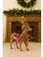 Kahverengi Geyik Figürlü Noel Baba Şapkası 23X32 Cm, Sıcak ve Neşeli Dekorasyon Parçası 1