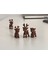 Mini Geyik Dekoru – 10’lu Set | 3 cm | Boynuzlu / Boynuzsuz / Karışık Seçenek 2