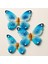 Mavi El Yapımı Kelebek Biblo Dekoratif 3