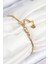 316L Çelik Göz Charm Model Gold Renk Kadın Bileklik - TJ-BB7843 2