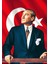 Atatürk Türk Bayraklı Kanvas Tablo 2