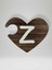 Z Harfi (Sağ Parça) – Ahşap Puzzle Kalp Harf Magnet – Buzdolabı Süsü – Ikili Uyumlu (KOD:1049) 1