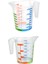 Ölçü Kabı Dereceli Renkli 1000 ml + 300 ml Set 1