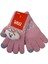 Spteks Kitti 4-8 Yaş Kız Çocuk Pembe Renk Bulut Figürlü Kışlık Örme Eldiven 4