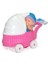Oyuncak Bebek Arabası ve Bebek – 22 cm Arabalı Puset, 20 cm Bebek, Renkli Kıyafetli Mini Bebek Seti 1