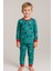 Erkek Çocuk Likralı Penye Kaliteli Uzay Baskılı Pijama Takımı 2